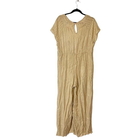 NWT Sundress sequin jumpsuit Roma tan sz XS S - Picture 5 of 7